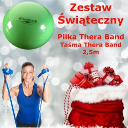 Zestaw Świąteczny: Piłka Thera Band + taśma Thera Band 2,5m
